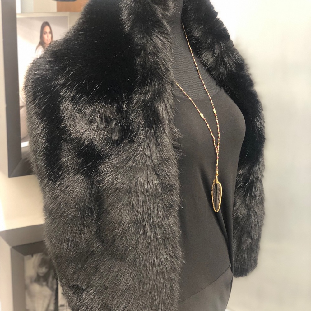Faux fur wrap